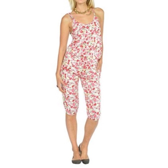 Lagaci Sport Sleeveless Floral Romper – M - NWOT - Picture 1 of 7